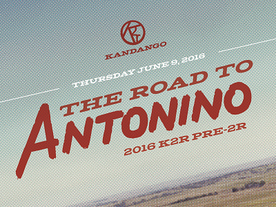 Road To Antonino antonino cycling kansas poster typography