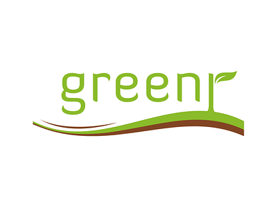 Greenr Logo branding creativity eco illstration vector