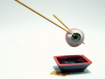 HUNGRY adobe artdirection c4d cinema4d japan minimalism photoshop render surrealism visualart