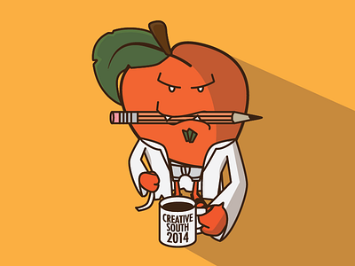 Monster Peach 2014 angry creative georgia illustration monstickers peach south
