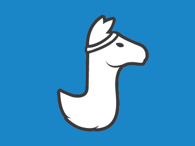 Running Llama llama logo run runner