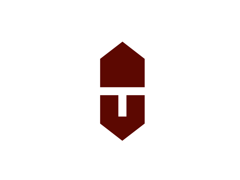 "T" Construction logo mark logo identity. white space housing house construction
