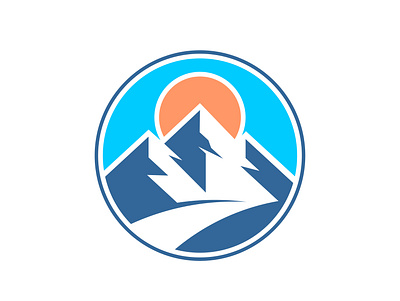 Mountain Logo cartoon character design illustration logo mountain outdoor vector