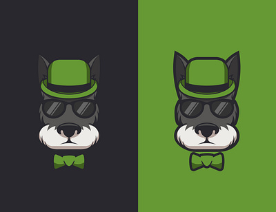 Cool Dog cartoon character cool design dog illustration logo vector