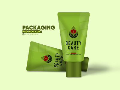 Beauty Cosmetic Package Mockup branding graphic design mockup produc mockup psd