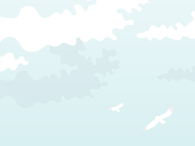 Clouds clouds design graphic illustration sea seagull vector