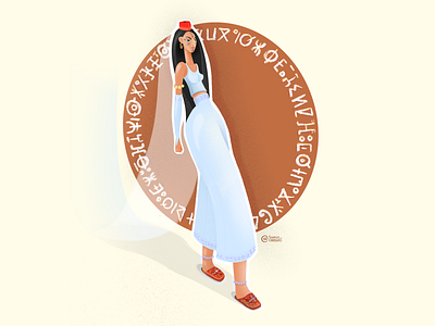 Berbère inspiration, Amazigh touch amazigh arabic culture design girls illustration moroccan ui