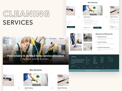 Cleaning Services Landing Page cleaning services home services landing landing page