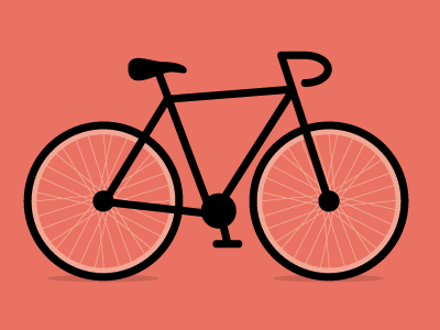Bicycle bike clean icon illustration simple