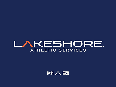 Lakeshore WIP athletic branding cone fence identity lakeshore logo truss