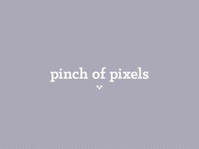 Pinch of Pixels WIP blog clean cute food friendly identity logo minimal pattern pinch pixels simple