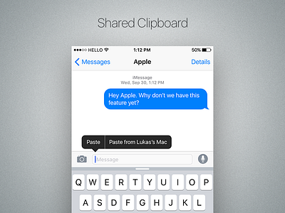 Shared Clipboard clipboard copy feature ios paste shared