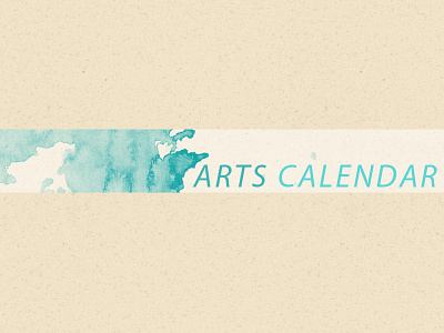 Arts Calendar art arts blue calendar texture watercolor