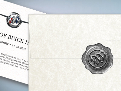 Buick Press Kit auto automotive buick car cars design logo media paper press print stationery