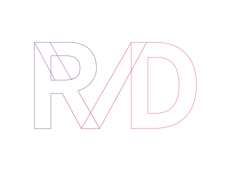 Personal Logo Concept: Round 4 brand play letters letter purple pink magenta concept typography type personal logo