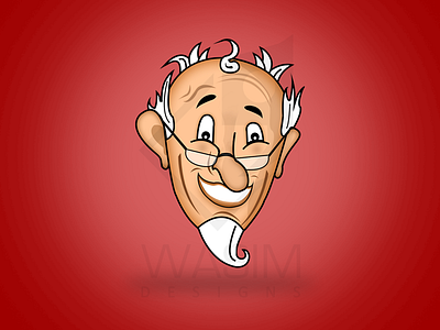 Old Man Illustration animation branding flat icon illustration logo man minimal old old man vector