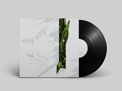 Aura - My Way Single album art design illustration music design product design vinyl