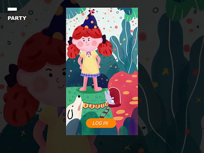 Party 2019 app boot page cartoon art design illustration photoshop