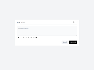 Comment Input Component