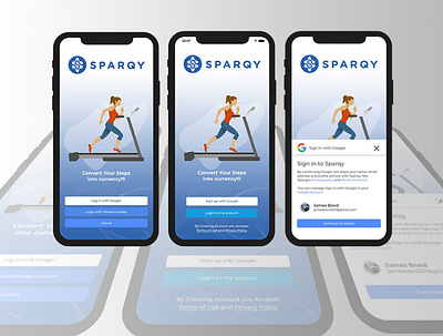 Sparqy App Design branding graphic design mobile app design