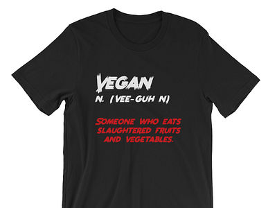 Sarcastic Vegan Definition graphic design typogaphy vegan