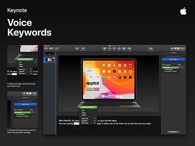 Idea: Voice Keyword Trigger in Apple Keynote