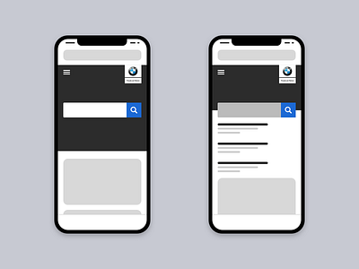 Low-fidelity Wireframe: Search