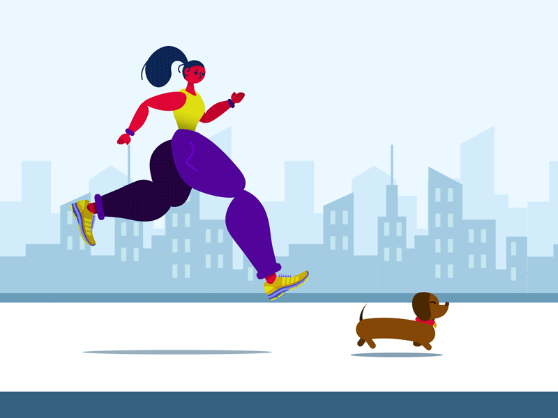 City Run 2d animation after affects after effects animation animation blue character character design design dribbble flat graphic design graphicdesign illustration mimimal motion motion design motion graphics vector