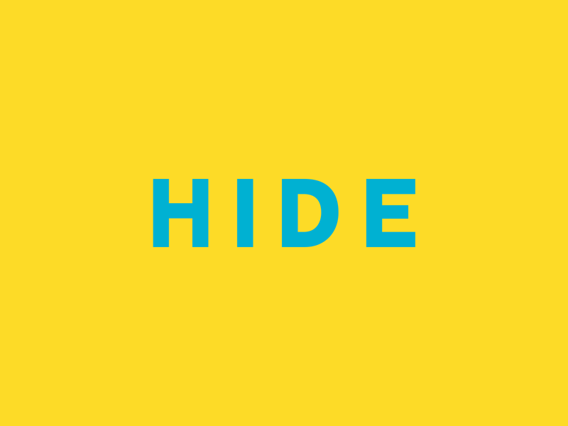 hide seek 2danimation animation blue design graphic design graphicdesigner illustration kinetictype motion design motiondesign motiondesignschool simple simple design type typogaphy typography design vector