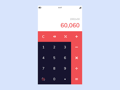 Daily UI Challenge #04 - Calculator