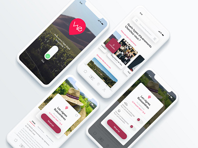 Wine Event app - UX & UI Design