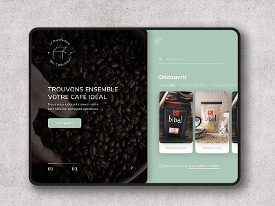 UX-UI Design iPad First - Coffee Brand branding coffee brand design minimalist design modern design ux ui design ux ui design coffee store webdesign