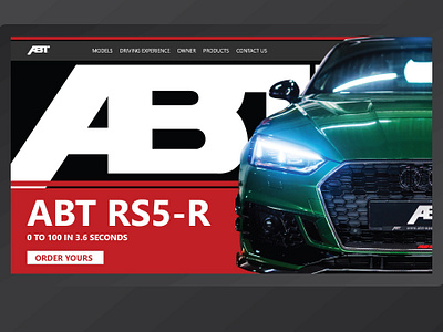 Abt Rs5 Website Design design minimal ui ux vector web