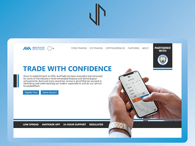 Avatrade Website Design design forex minimal trading ui ux vector web