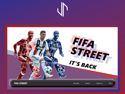 Fifa Street Website Design design football minimal ui ux vector web