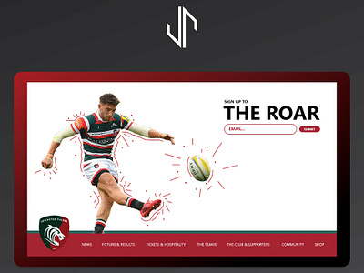 Leicester Tigers Website Design