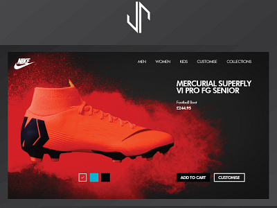 Daily UI Challenge - Nike eCommerce website design