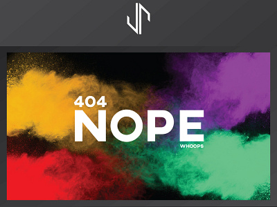 NOPE 404 Page Website Design branding design flat logo minimal trading ui ux vector web