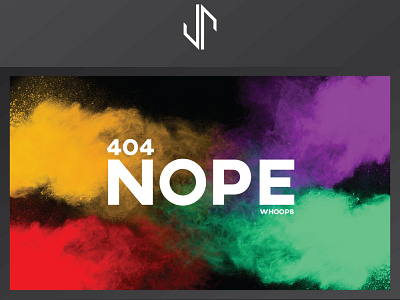 NOPE 404 Page Website Design