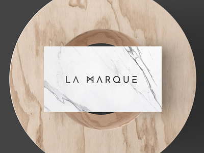 La Marque beauty beauty logo branding business card elegant fashion logotype marble minimalist