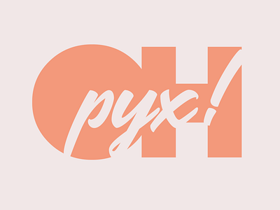 Ohpyx! bold design graphic design logo logotype