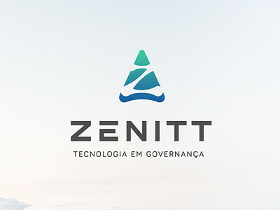 Zenitt arrow branding compass connect grandient logo software symbol tech tech logo technology visual identity z