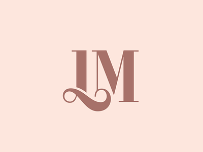 LM Monogram feminine logo logotype minimalist monogram