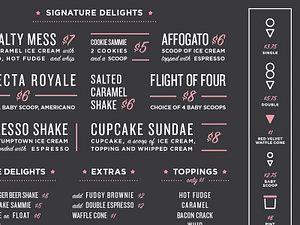 Cupcake Royale Menus by Hum Creative on Dribbble