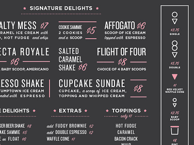 Cupcake Royale Menus