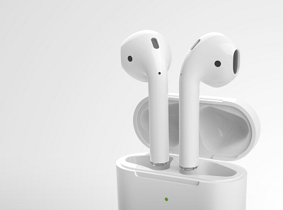 Apple AirPods 3d imagery 3d imaging 3d rendering 3d visualization 3ds max design photorealistic rendering product visualization rendering v ray