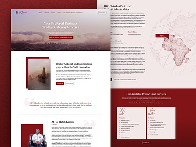 HPC Global Landing Website Design