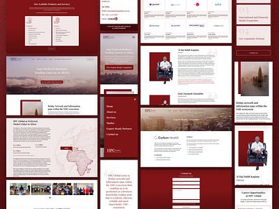HPC Global Landing Website Design - Part 2 africa business corporate hpc global landing malaysia market linker responsive trading ui