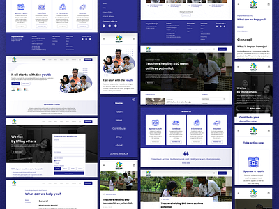 Impian Remaja Web Design - Part 2 blue branding design impian remaja landing malaysia non profit non profit ui ukm web design youth