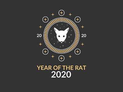Year of the Rat 2020 T-Shirt Design 2020 design lunar rat year year of the rat zodiac